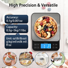 BOMATA pantalla LCD legible desde ángulos, lectura clara de gramos y onzas