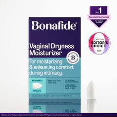 Bonafide Revaree supositorio detalle de textura para inserción cómoda y segura