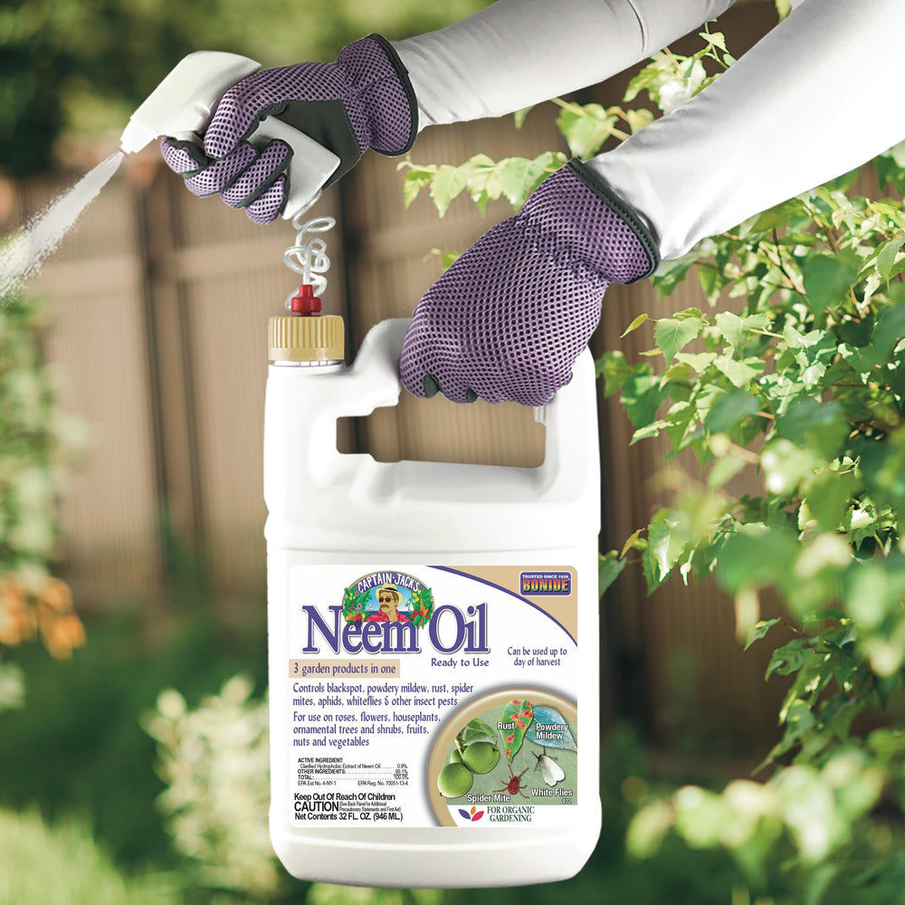 Bonide Captain Jack's spray nozzle close-up showing ready-to-use convenience