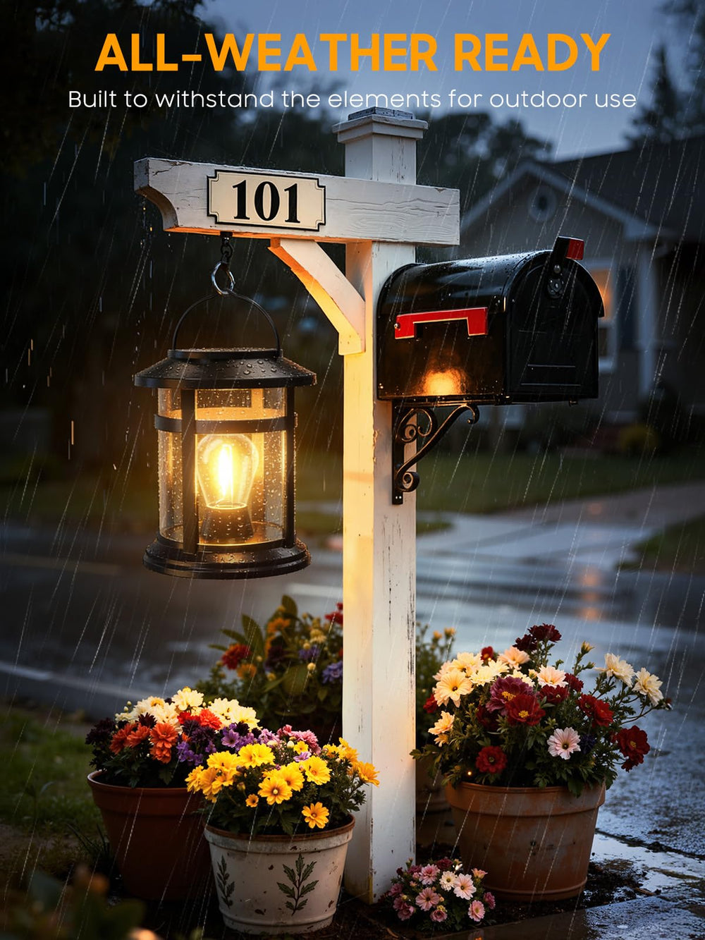 BONLION farol colgado en árbol aportando iluminación decorativa