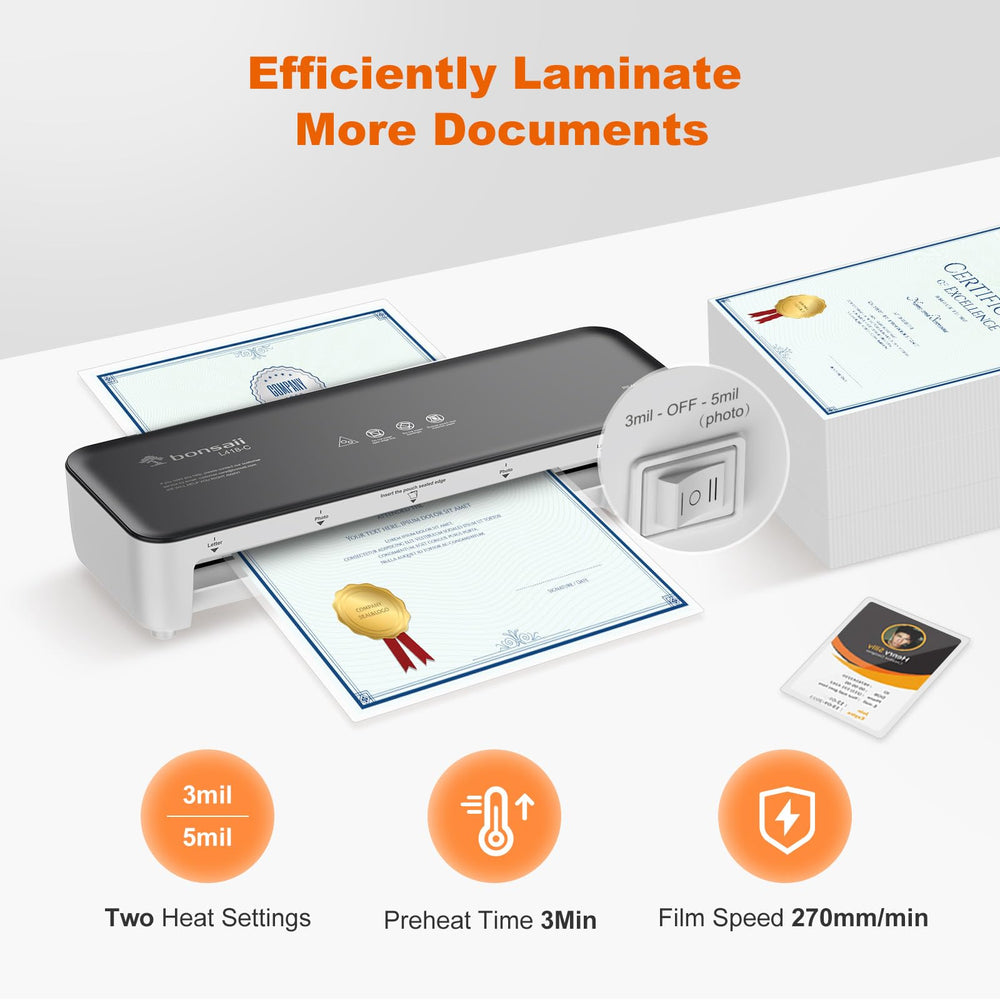 bonsaii paquete de 50 fundas incluidas para iniciar laminados al momento