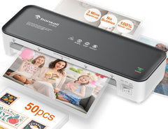 bonsaii vista frontal de la laminadora con diseño compacto y control fácil
