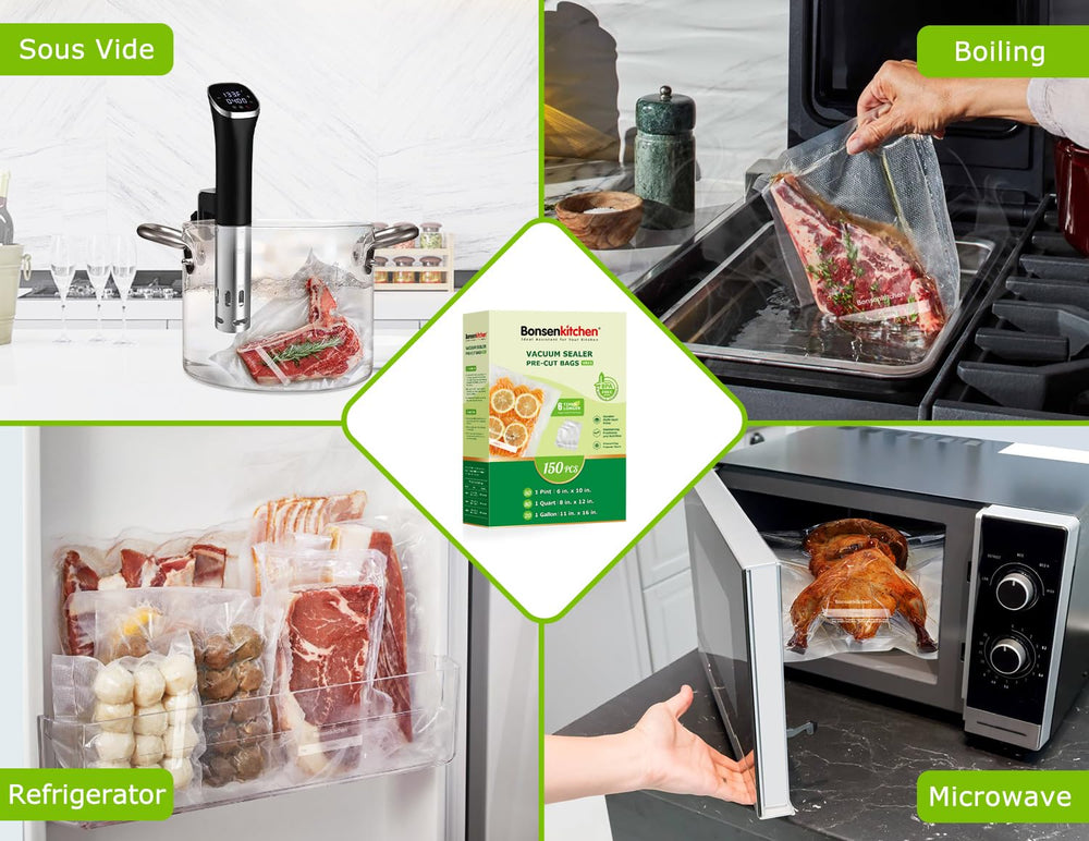 Bonsenkitchen comparación de tamaños para porciones pequeñas y grandes