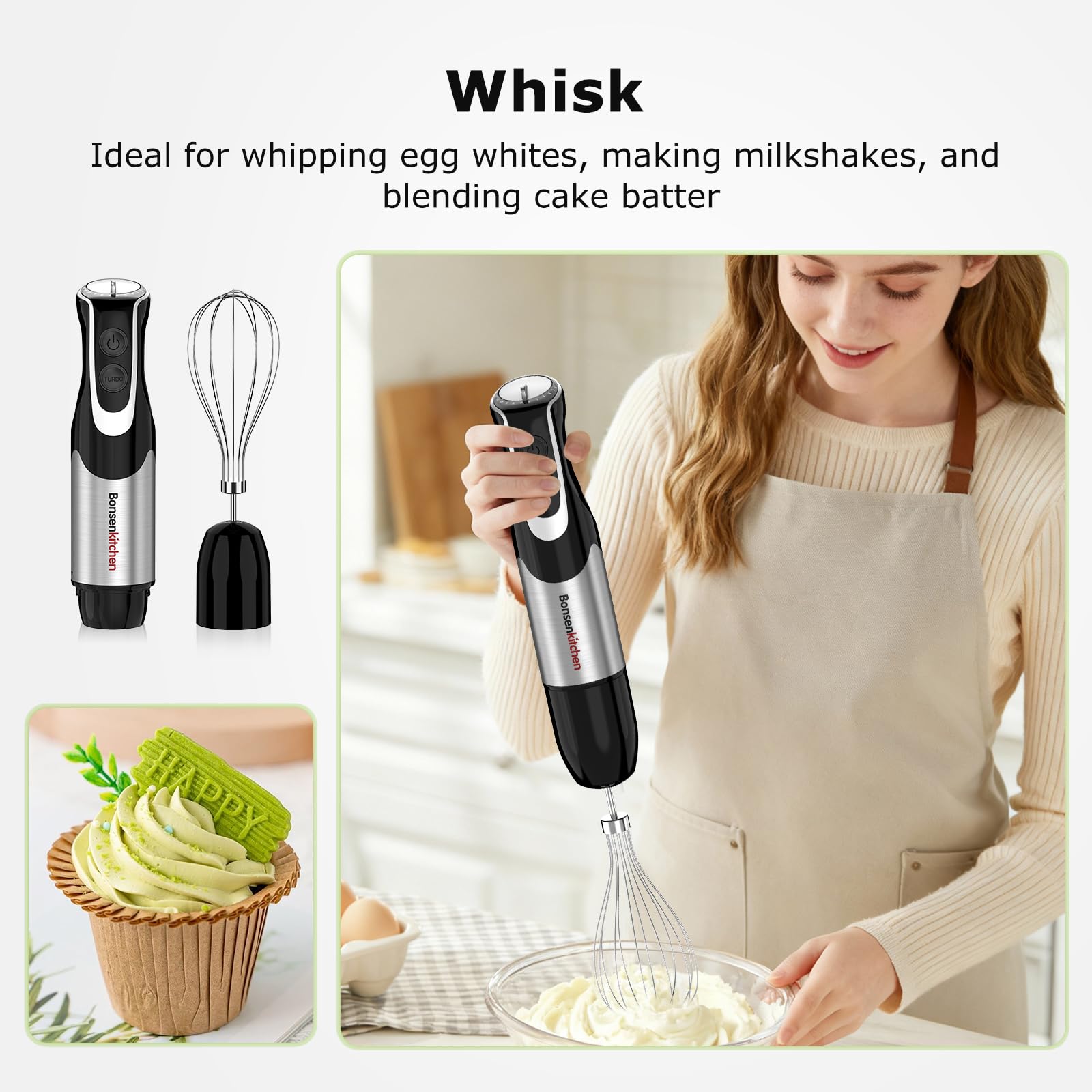 Bonsenkitchen vaso 24 oz con medidas, mezcla controlada y porciones
