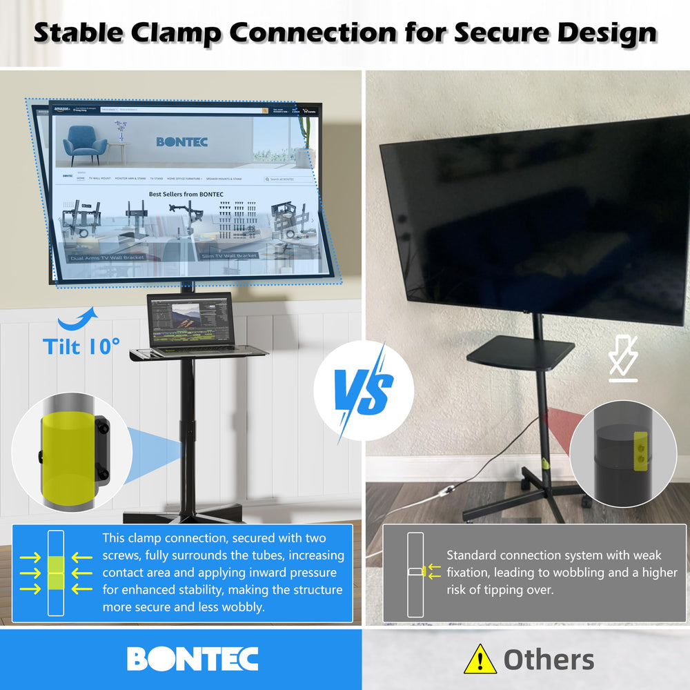 BONTEC ruedas giratorias con freno que permiten mover y fijar