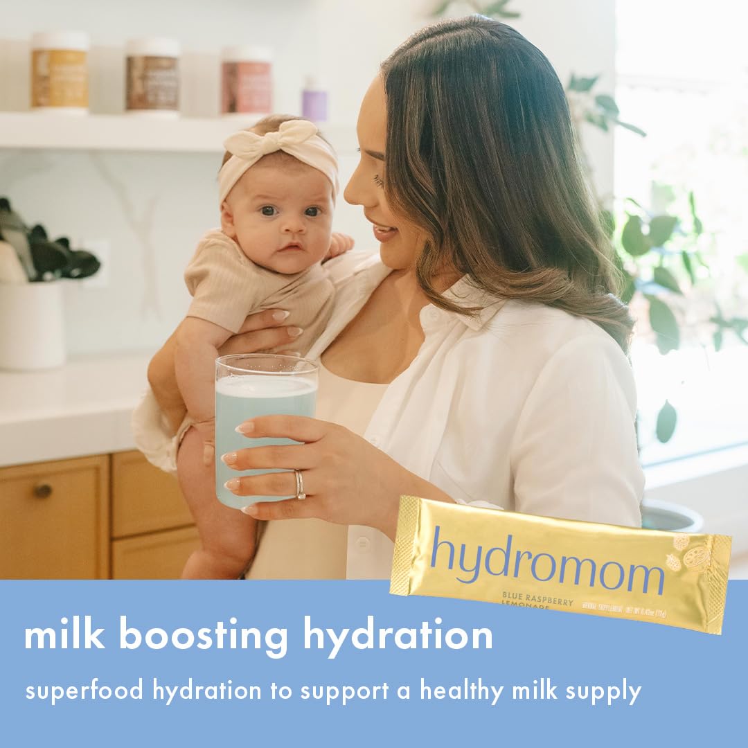 Boobie Hydromom bebida azul en vaso lista para beber y refrescar