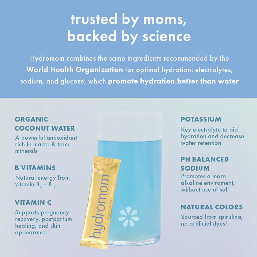 Boobie Hydromom etiqueta con ingredientes para transparencia y confianza