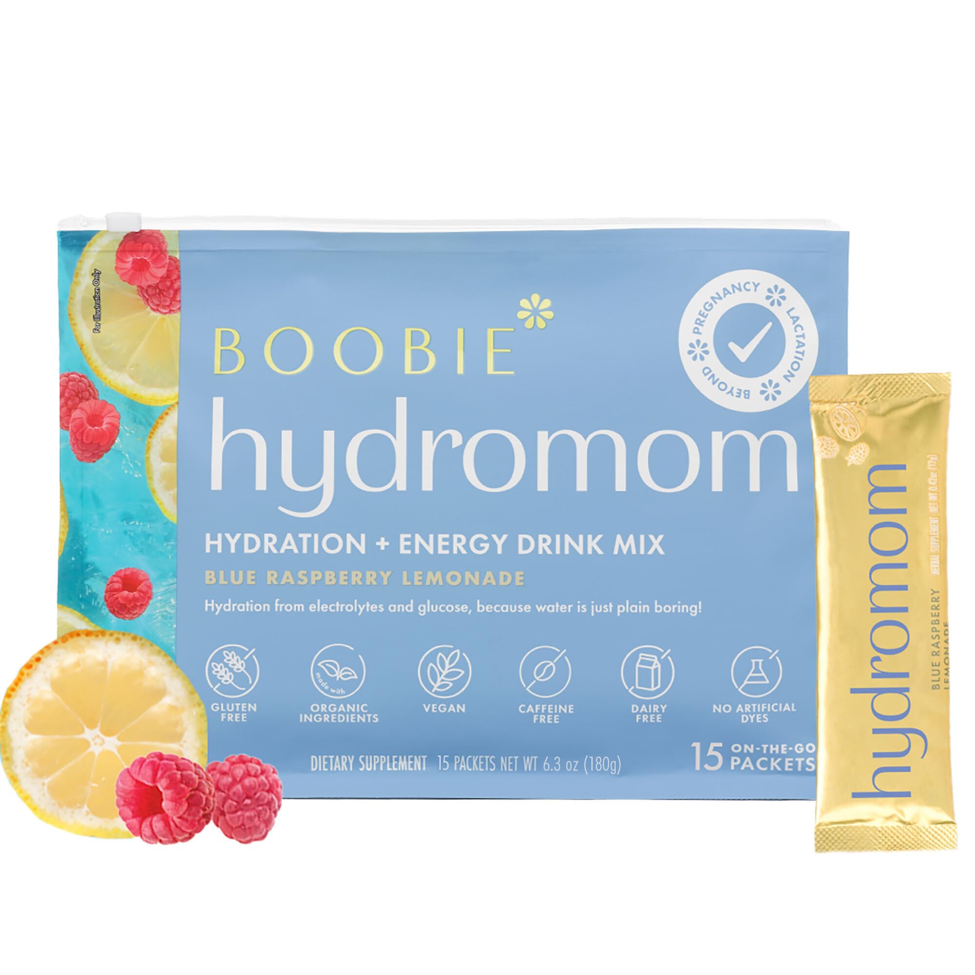 Boobie Hydromom envase frontal mostrando la marca y beneficio hidratante
