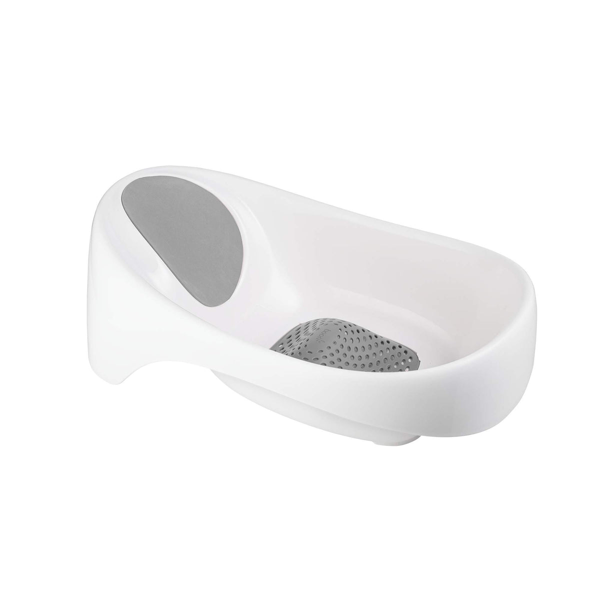 Boon bañera frontal gris mostrando diseño compacto y fácil limpieza