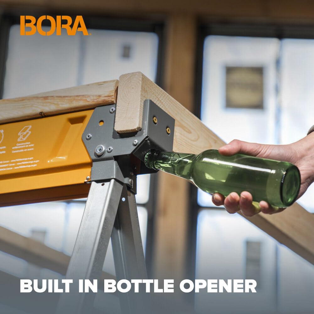 BORA Workhorse X plegado compacto facilitando almacenaje y transporte