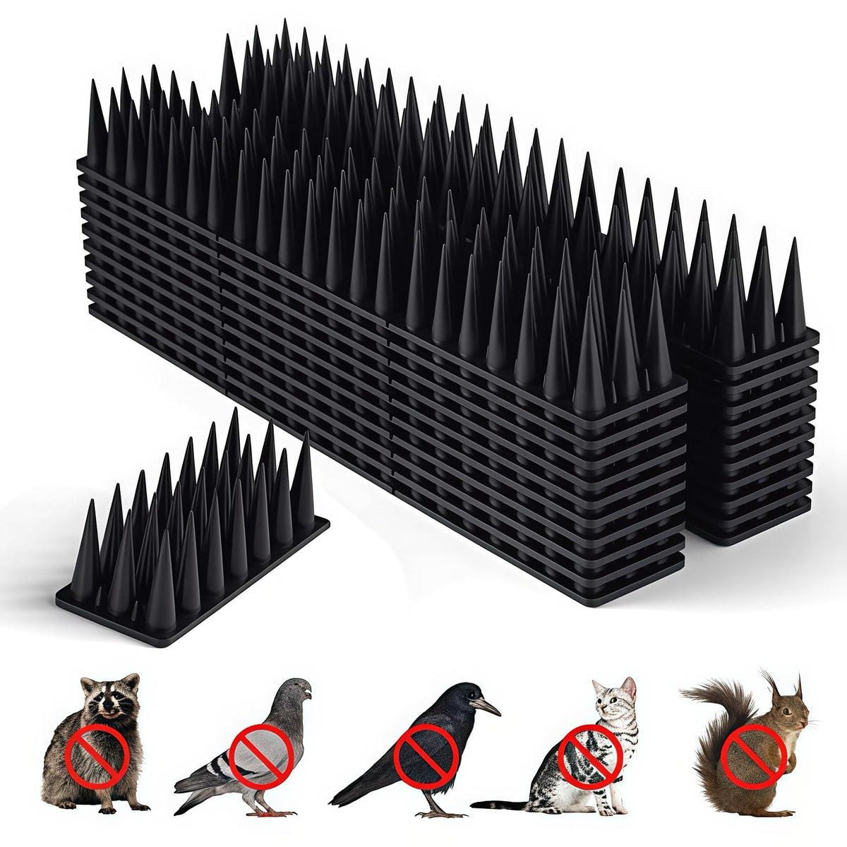 BORHOOD front packaging showing 20-pack spikes, protective solution for ledges