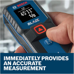 Bosch GLM100-23 detalle del botón de redondeo para medidas precisas