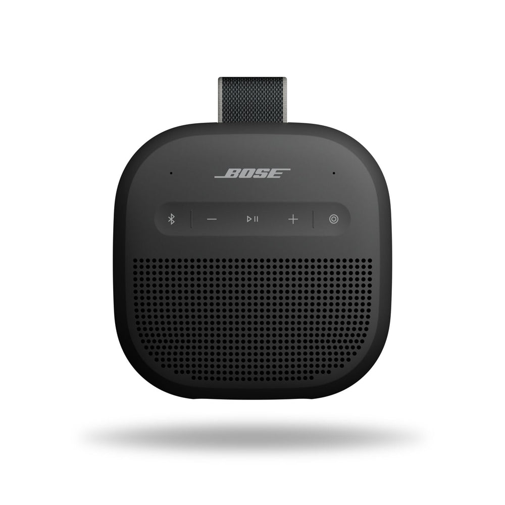 Bose SoundLink Micro vista frontal mostrando diseño compacto y sonido potente