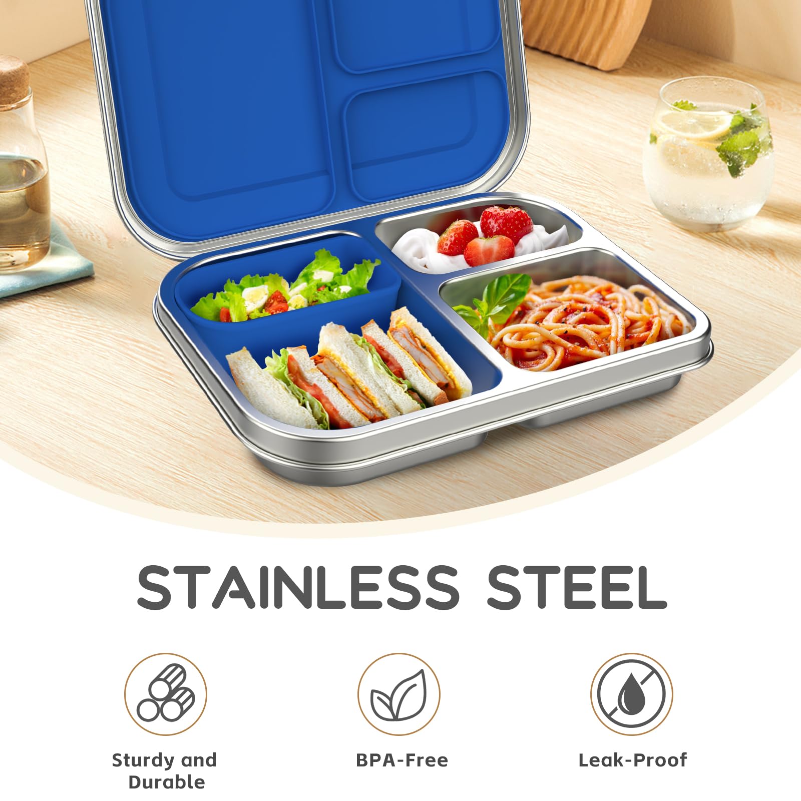 BOSEDSANG recipiente de silicona extraíble listo para salsas y yogur