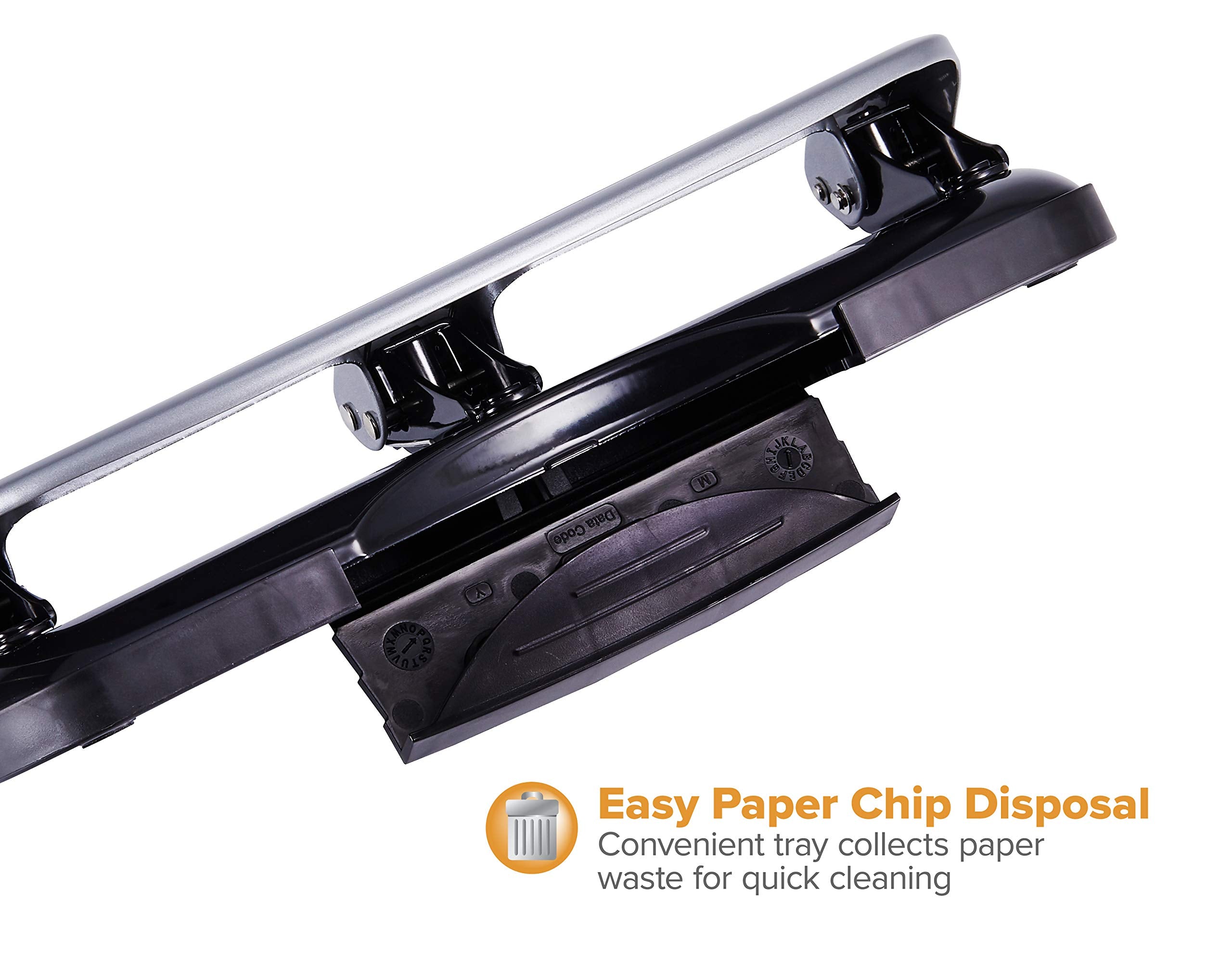 Bostitch comparado con pilas de papel para mostrar capacidad de 20 hojas