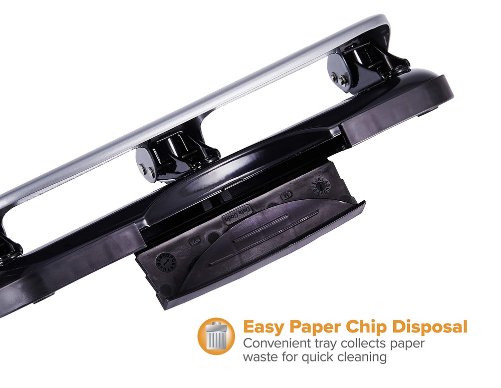 Bostitch comparado con pilas de papel para mostrar capacidad de 20 hojas