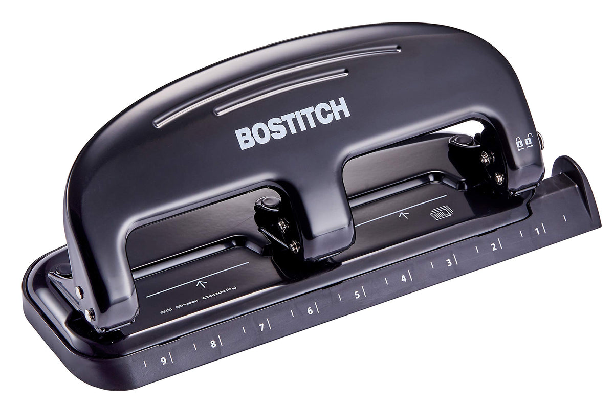 Bostitch HP20 vista frontal mostrando diseño metálico y precisión