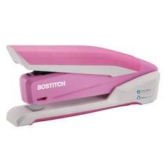 Bostitch Office vista frontal rosa con diseño ergonómico y fácil uso