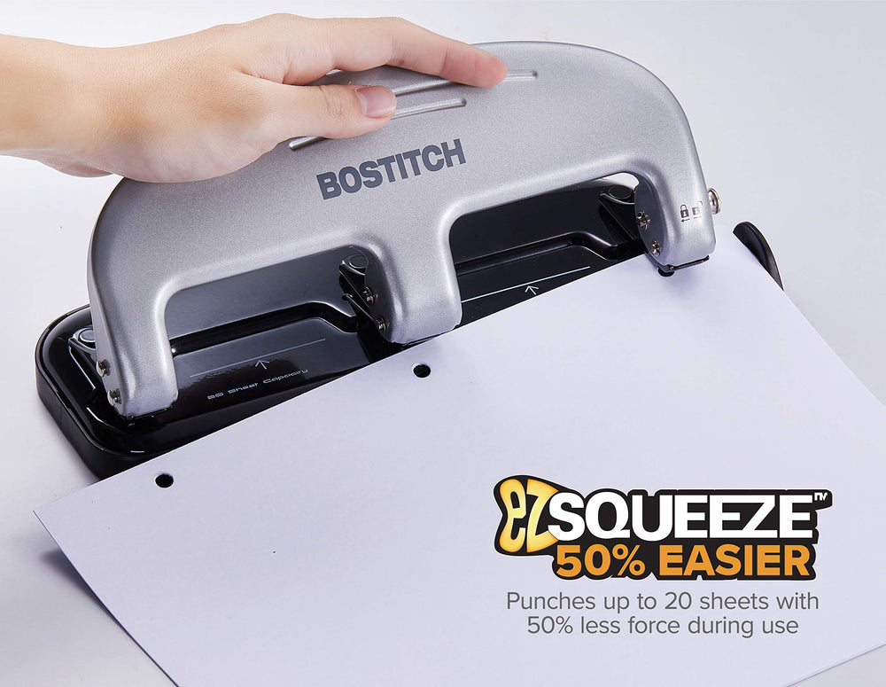 Bostitch mango ergonómico en curva que reduce esfuerzo al apretar