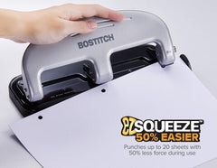 Bostitch mango ergonómico en curva que reduce esfuerzo al apretar