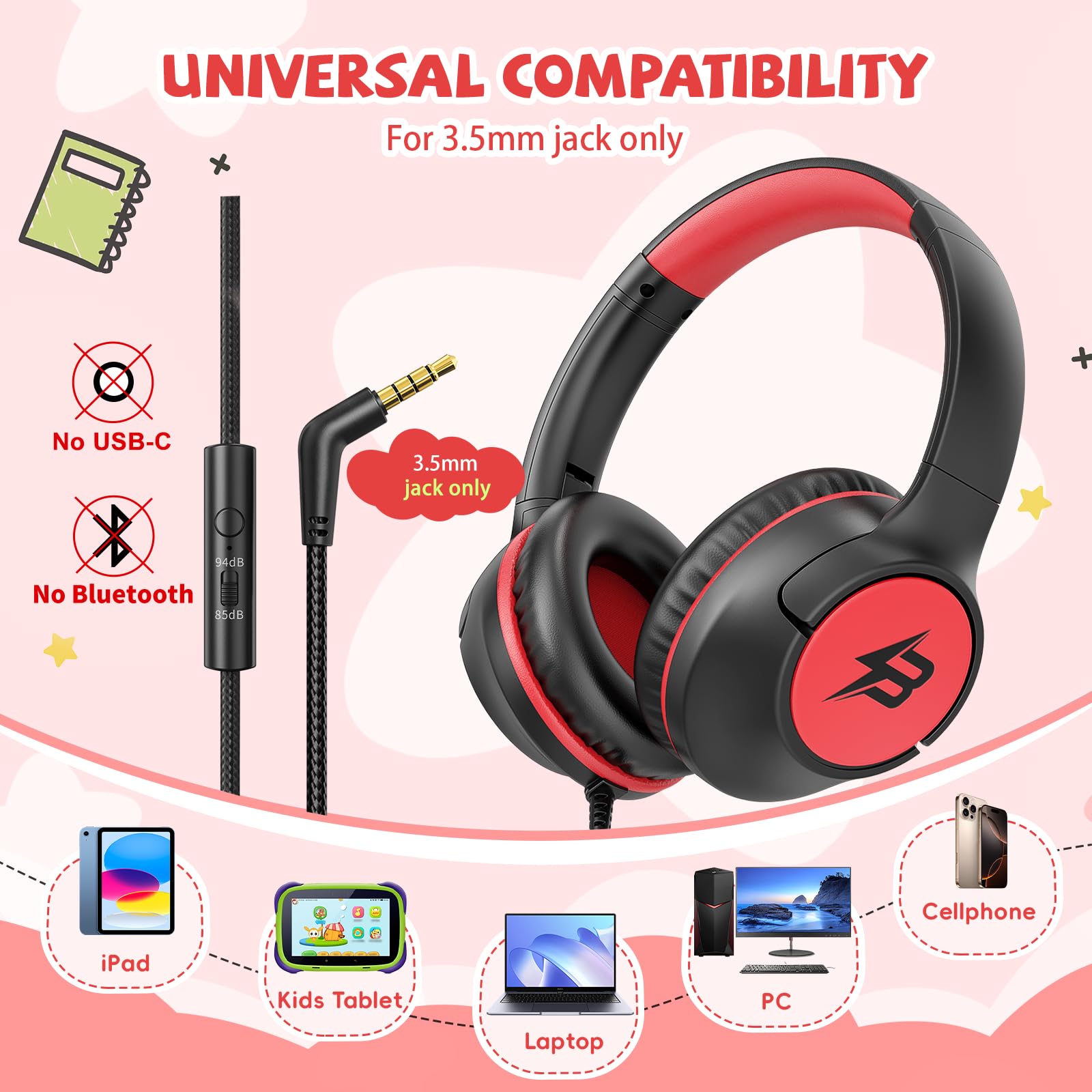 Botesty Sound cable trenzado resistente que evita enredos y roturas