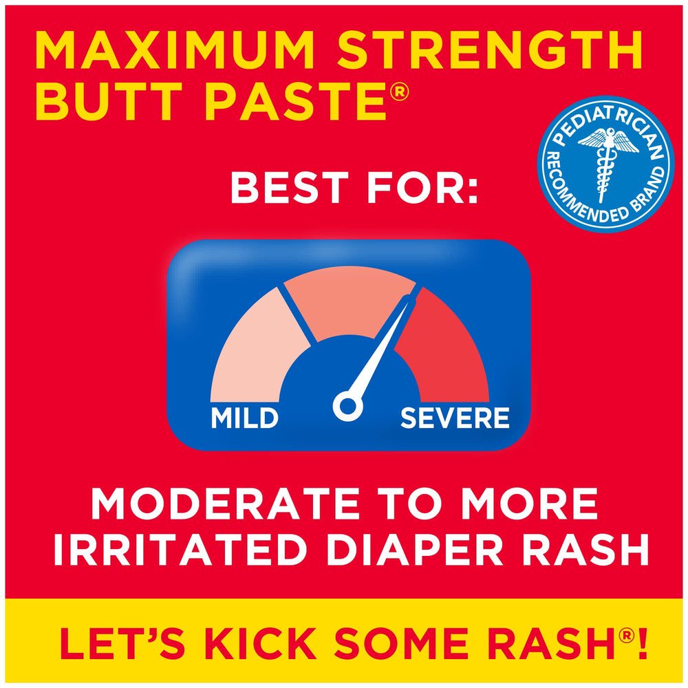 Boudreaux's Butt Paste tubo abierto con textura cremosa, muestra la consistencia protectora