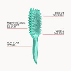 Bounce Curl detalle de cerdas TPEE con puntas suaves para menos tirones
