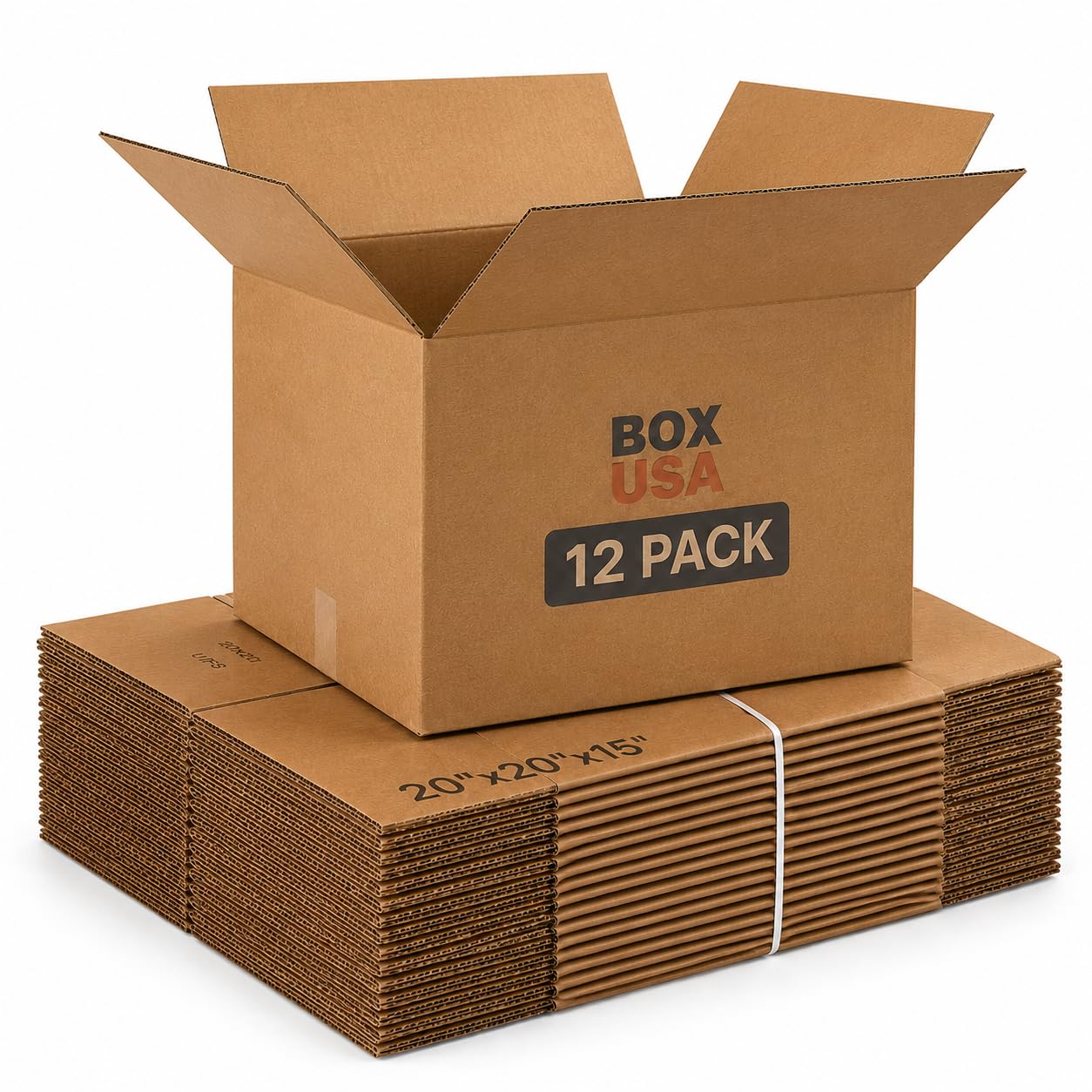BOX USA paquete de 12 cajas frontales, ahorro de espacio