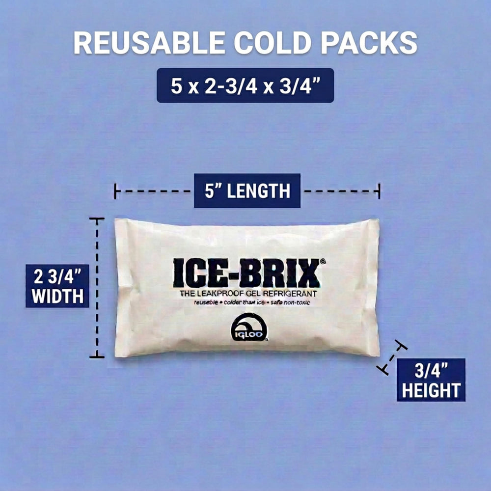 BOX USA ICE-BRIX primer plano del gel mostrando durabilidad y sellado seguro