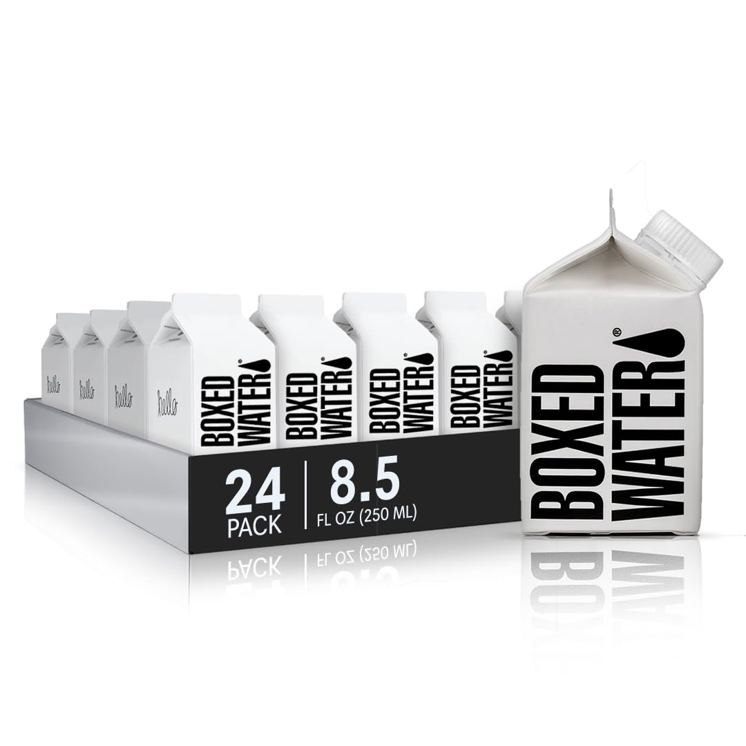BOXED WATER IS BETTER pack frontal de 24 cajas, alternativa sostenible