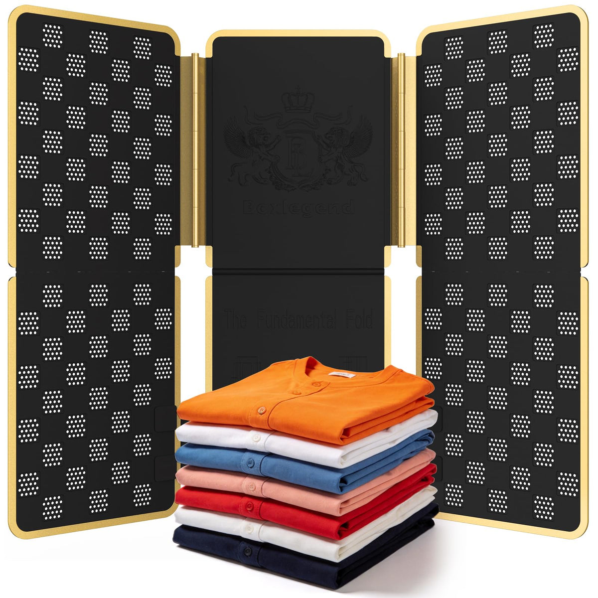 BoxLegend tabla frontal mostrando el diseño robusto y beneficio de plegado uniforme