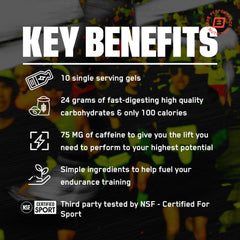 BARE PERFORMANCE NUTRITION sobre abierto listo para consumir durante el ejercicio