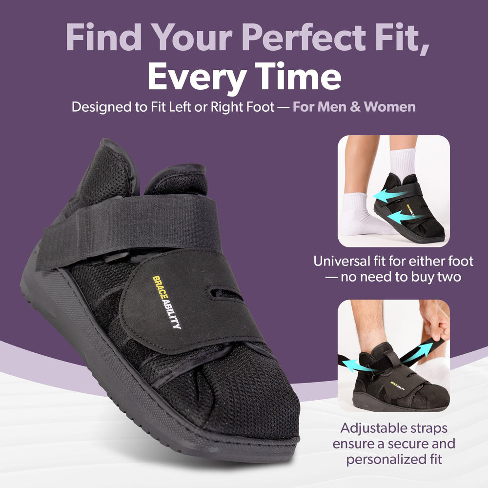 BraceAbility caja amplia interior que acomoda hinchazón y vendajes