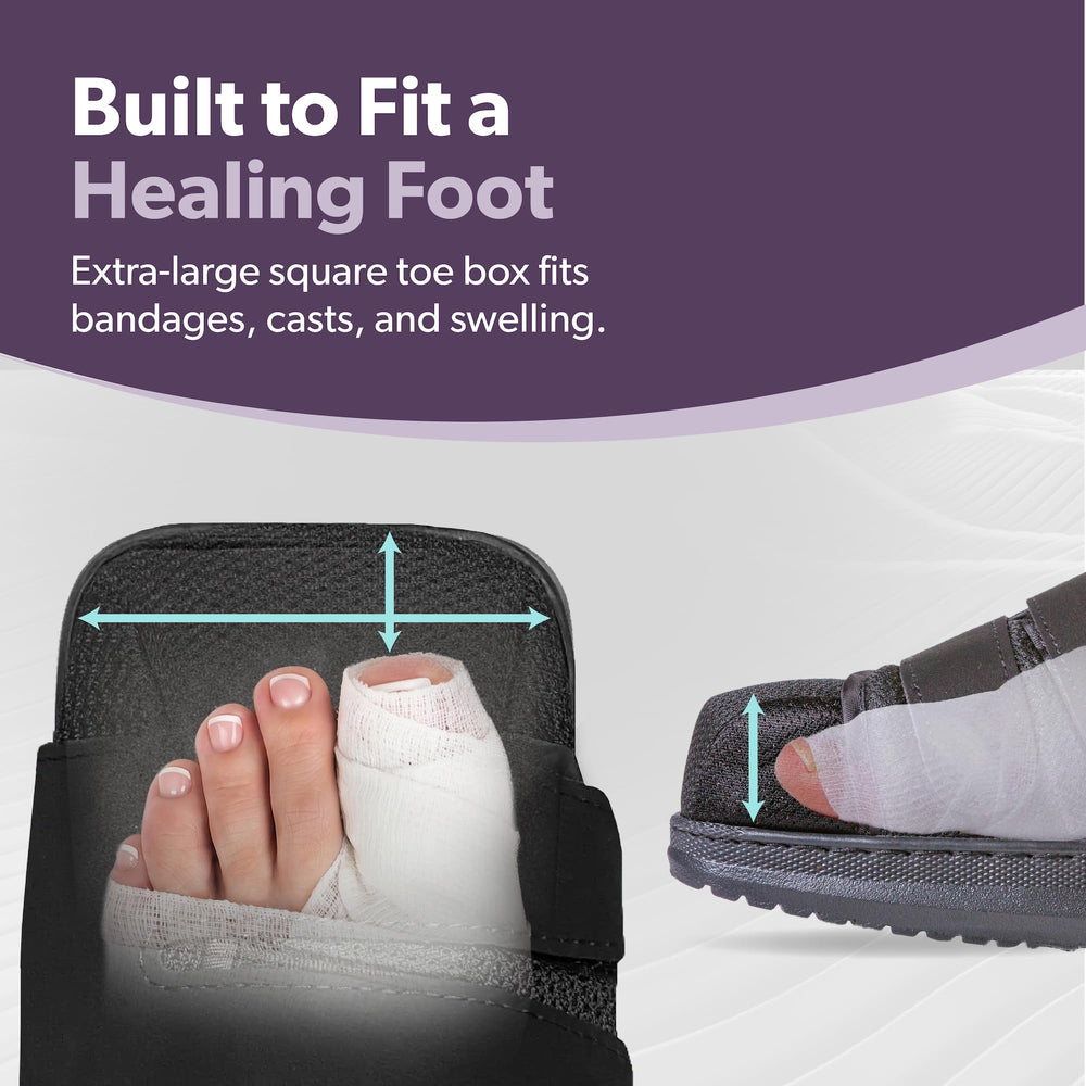 BraceAbility suela rígida rocker con tracción para caminar estable