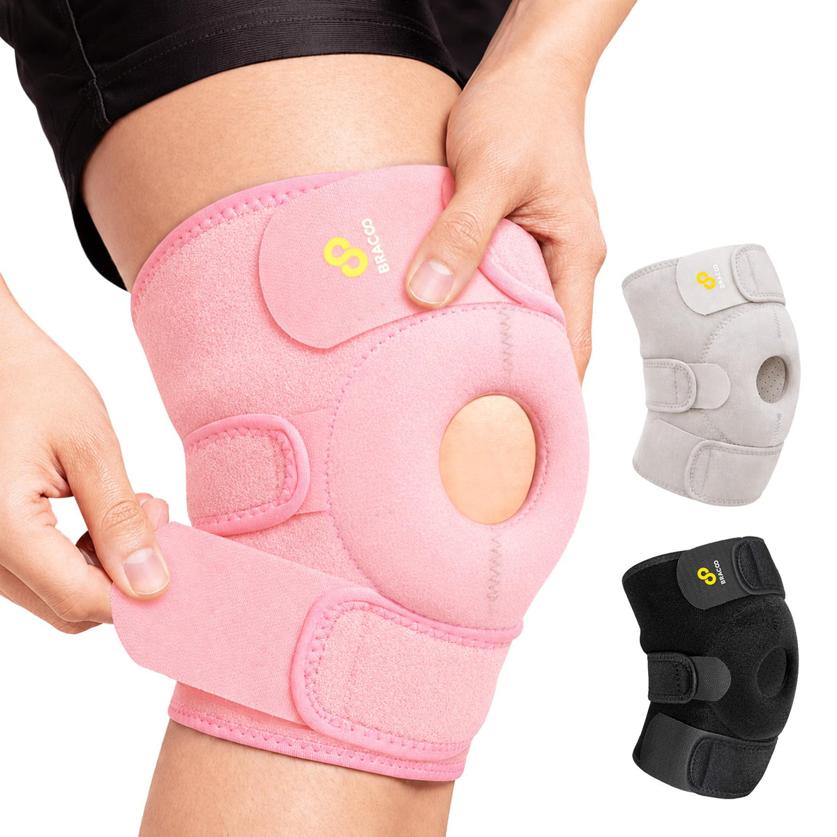 Bracoo KS10 frontal con empaque mostrando soporte y ajuste cómodo