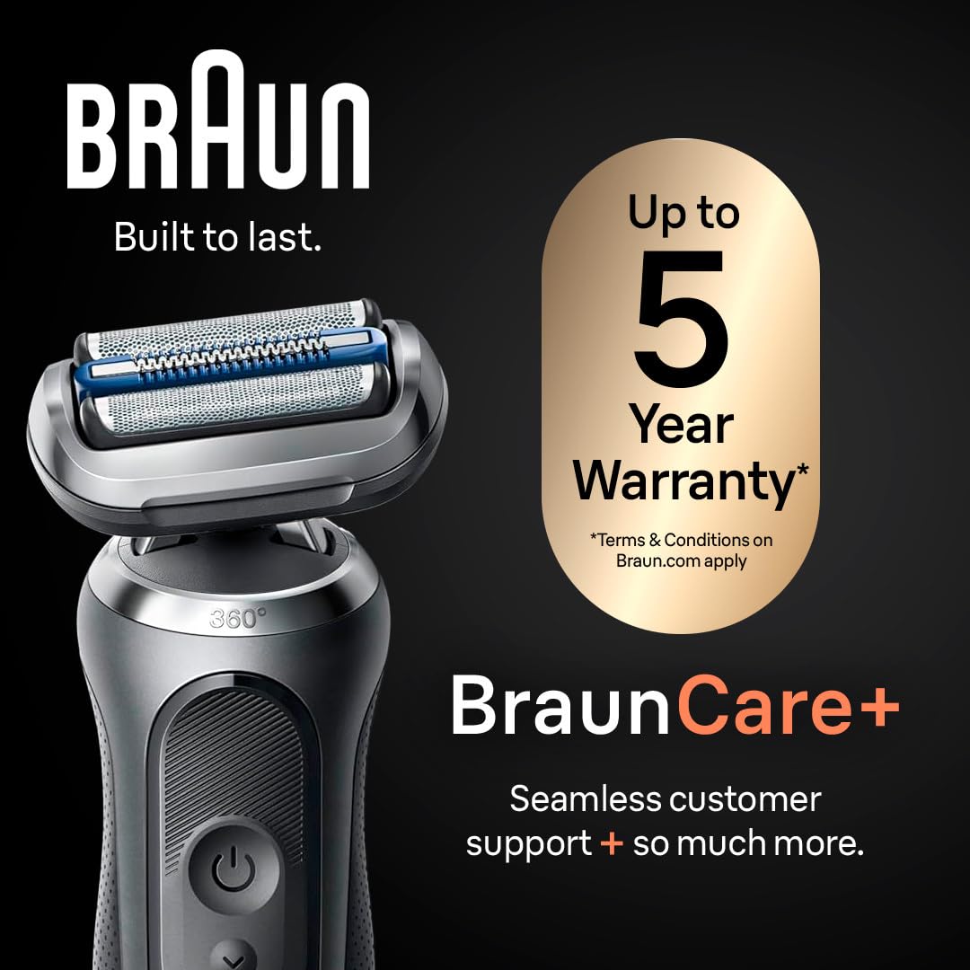 Braun Clean & Charge Center limpiando y cargando para rendimiento óptimo