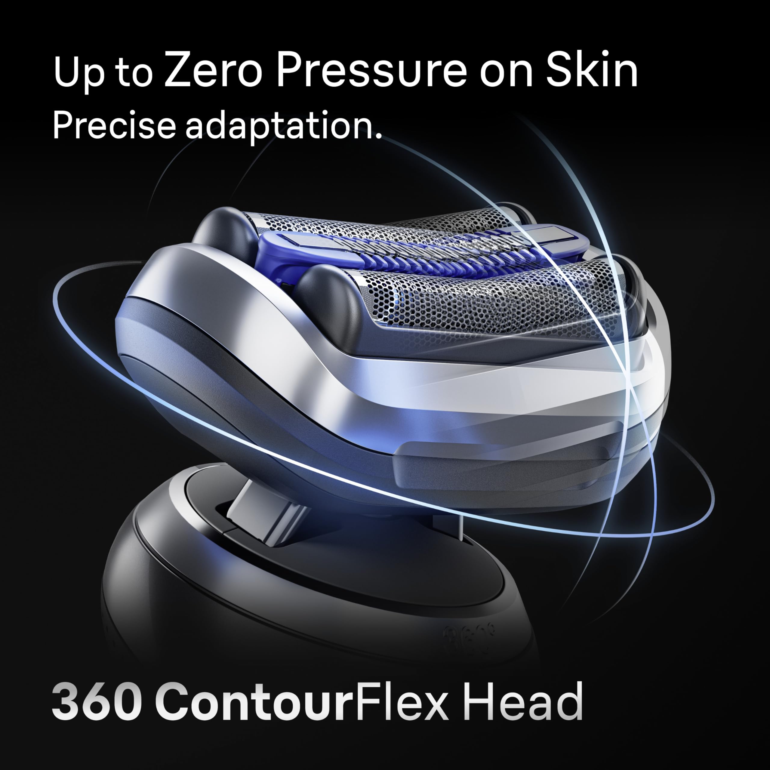 Braun 360° ContourFlex primer plano mostrando adaptación al rostro