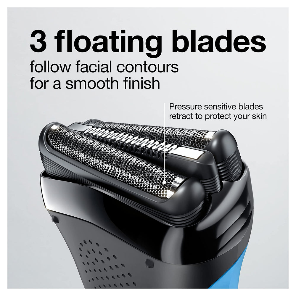Braun Series 3 en uso bajo la ducha demostrando función wet & dry segura