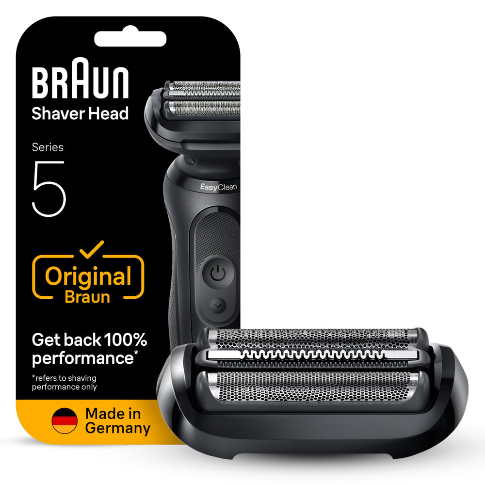 Braun cabezal Series 5 frontal en caja mostrando un recambio seguro y auténtico
