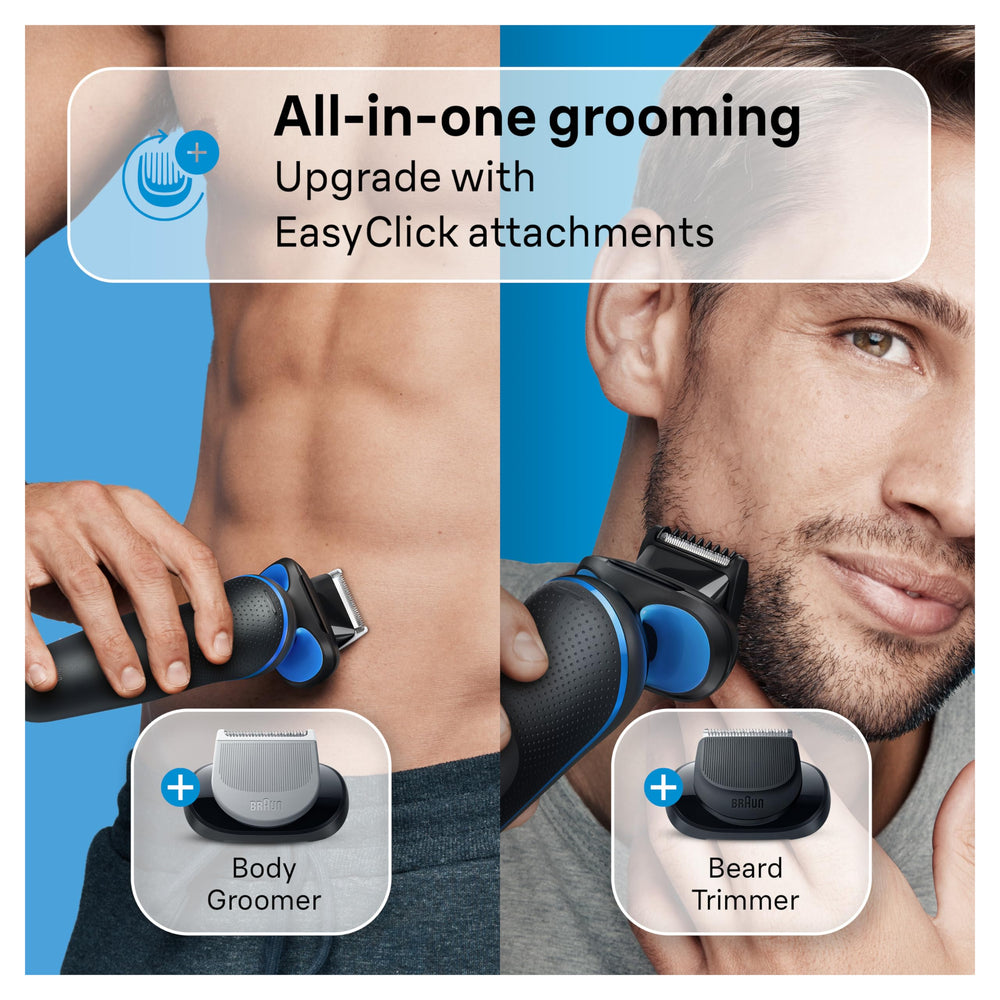 Braun Series 5 comparación de tamaño para evaluar manejo y portabilidad