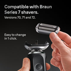 Braun vista lateral del cabezal 360 SkinFlex para adaptación facial