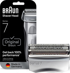 Braun cabezal repuesto frontal mostrando el diseño y beneficio de apurado preciso
