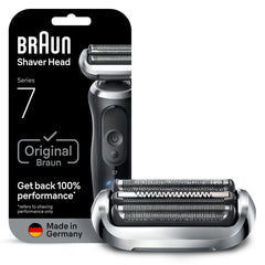 Braun caja frontal mostrando el cabezal original y garantía de calidad
