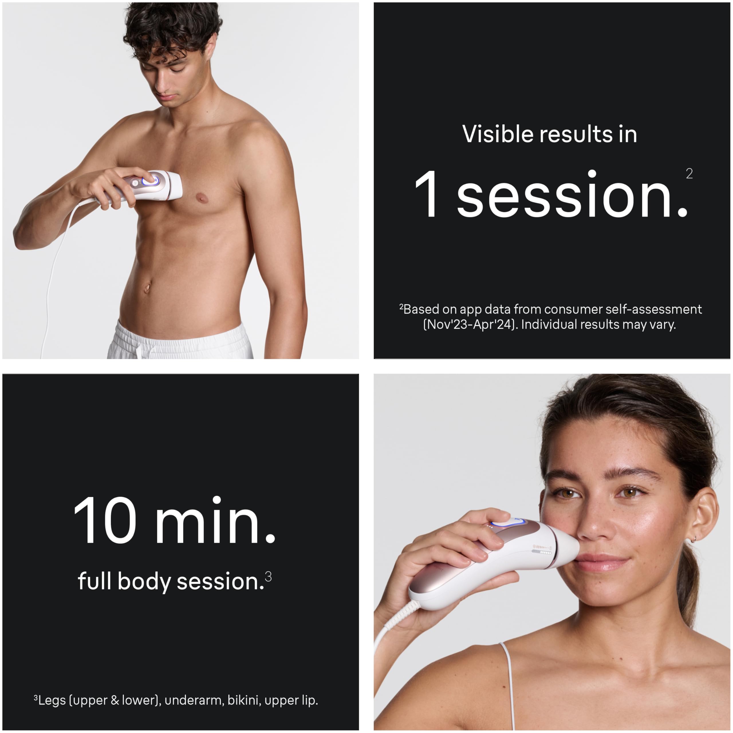 Braun recortadora facial en uso preparando piel para mejor resultado
