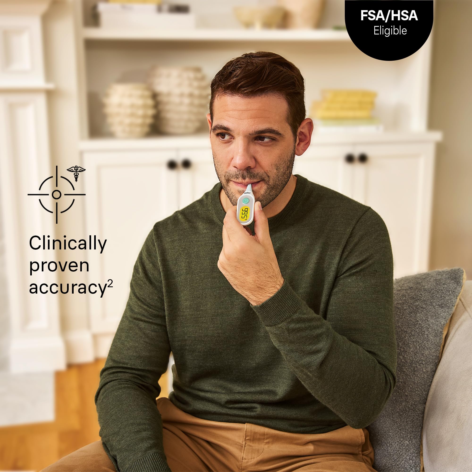Braun punta flexible en primer plano para confort en bebés