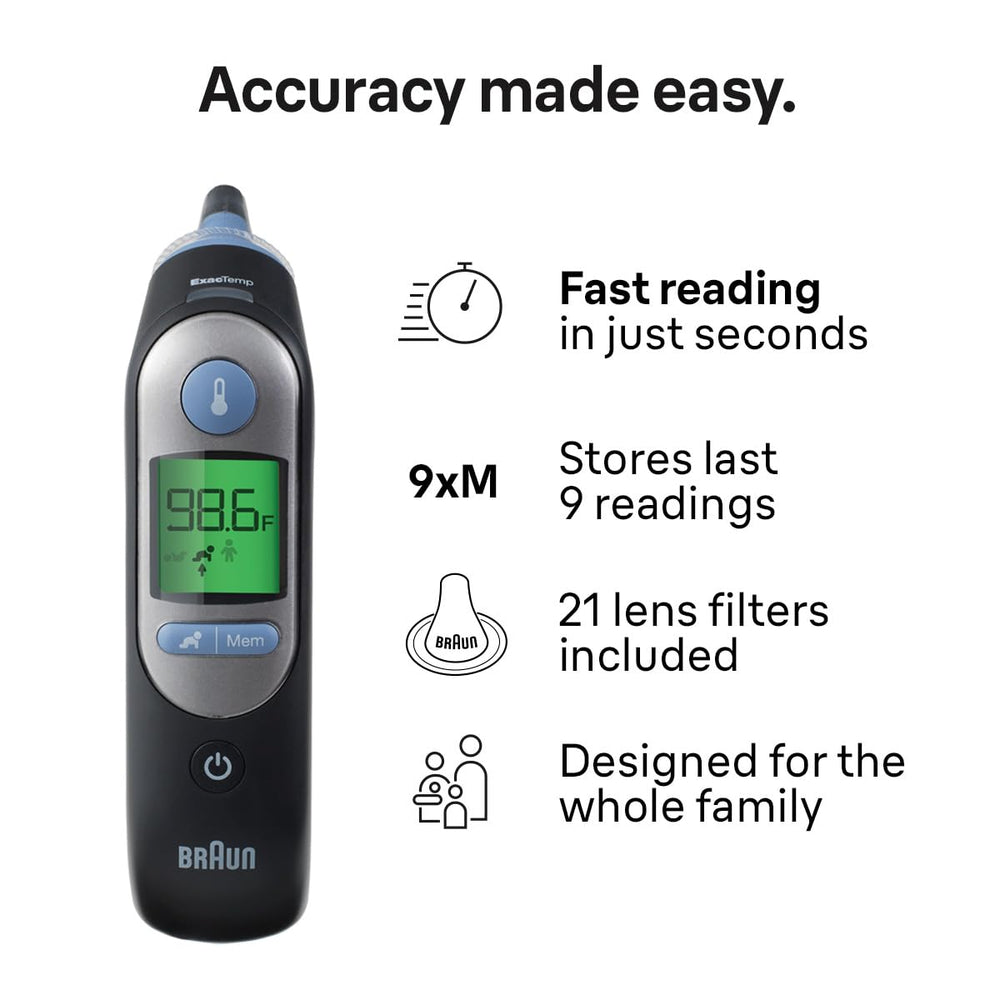 Braun ThermoScan 7 cubiertas desechables de lente para higiene compartida