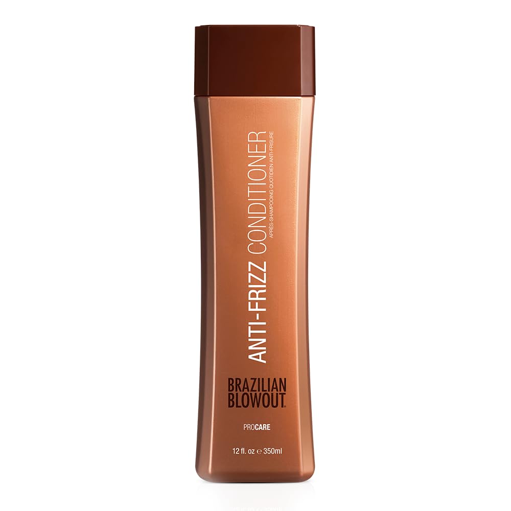 Brazilian Blowout textura del acondicionador cercana que ilustra suavidad y control del frizz