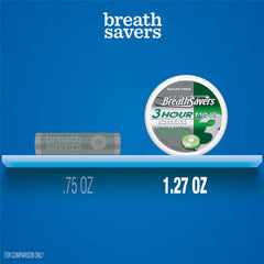 Breath Savers lata abierta con pastillas listas para uso inmediato
