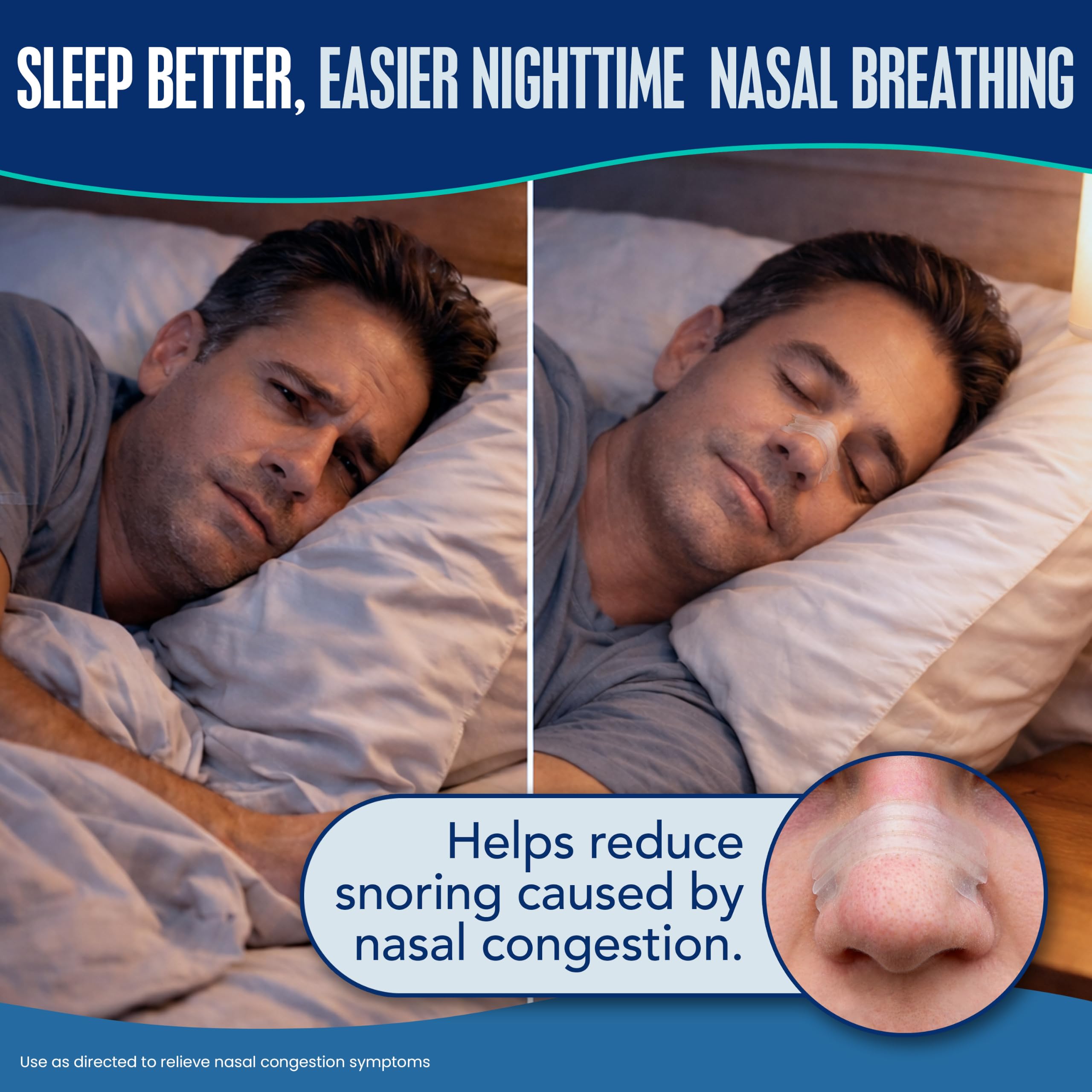 Breathe Right detalle del adhesivo hipoalergénico diseñado para piel sensible