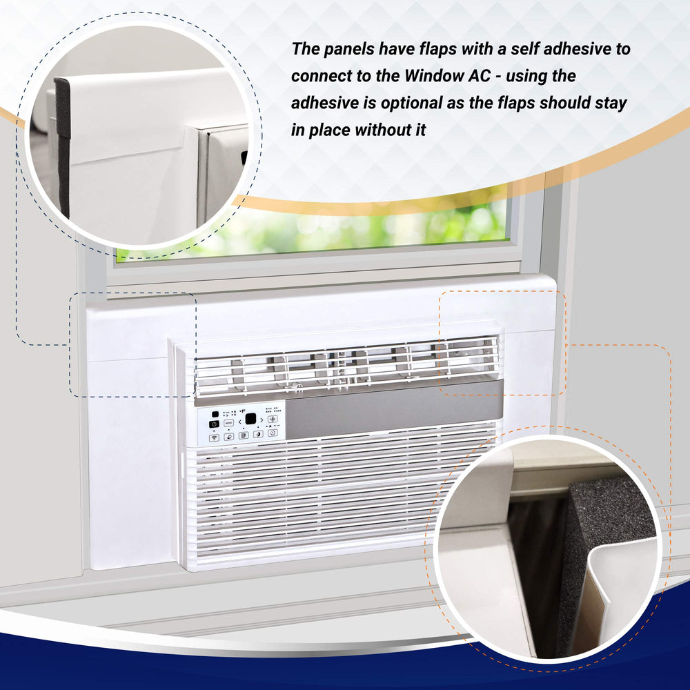 Breeze Stop empaque del producto listo para instalar en color blanco